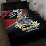 Eswatini Somhlolo Day Quilt Bed Set Coat Of Arms With Map - African Pride