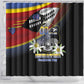 Eswatini Somhlolo Day Shower Curtain Coat Of Arms With Map - African Pride