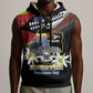 Personalized Eswatini Somhlolo Day Sleeveless Hoodie Coat Of Arms With Map - African Pride