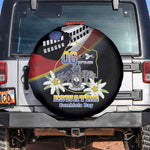 Eswatini Somhlolo Day Spare Tire Cover Coat Of Arms With Map - African Pride