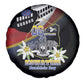 Eswatini Somhlolo Day Spare Tire Cover Coat Of Arms With Map - African Pride