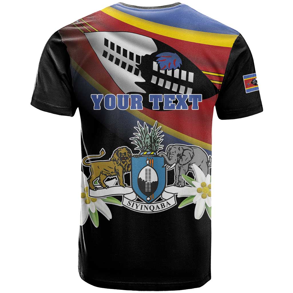 Personalized Eswatini Somhlolo Day T shirt Coat Of Arms With Map - African Pride