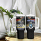 Personalized Eswatini Somhlolo Day Tumbler With Handle Coat Of Arms With Map - African Pride