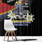 Eswatini Somhlolo Day Window Curtain Coat Of Arms With Map - African Pride