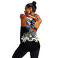 Personalized Eswatini Somhlolo Day Women Racerback Tank Coat Of Arms With Map - African Pride