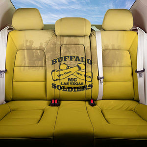 Buffalo Soldier Back Car Seat Cover African American Heroes - Yellow - African Pride
