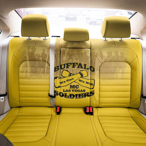 Buffalo Soldier Back Car Seat Cover African American Heroes - Yellow - African Pride