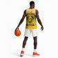 Personalized Buffalo Soldier Basketball Jersey African American Heroes - Yellow - African Pride