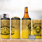 Personalized Buffalo Soldier 4 in 1 Can Cooler Tumbler African American Heroes - Yellow - African Pride