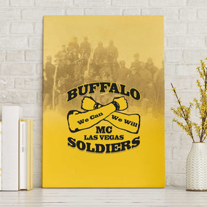 Buffalo Soldier Canvas Wall Art African American Heroes - Yellow - African Pride