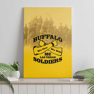 Buffalo Soldier Canvas Wall Art African American Heroes - Yellow - African Pride