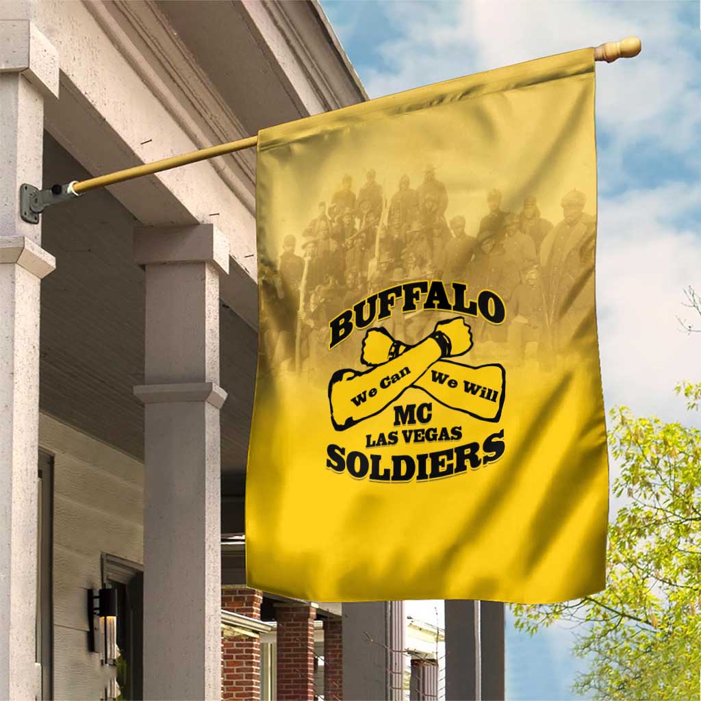 Buffalo Soldier Garden Flag African American Heroes - Yellow - African Pride