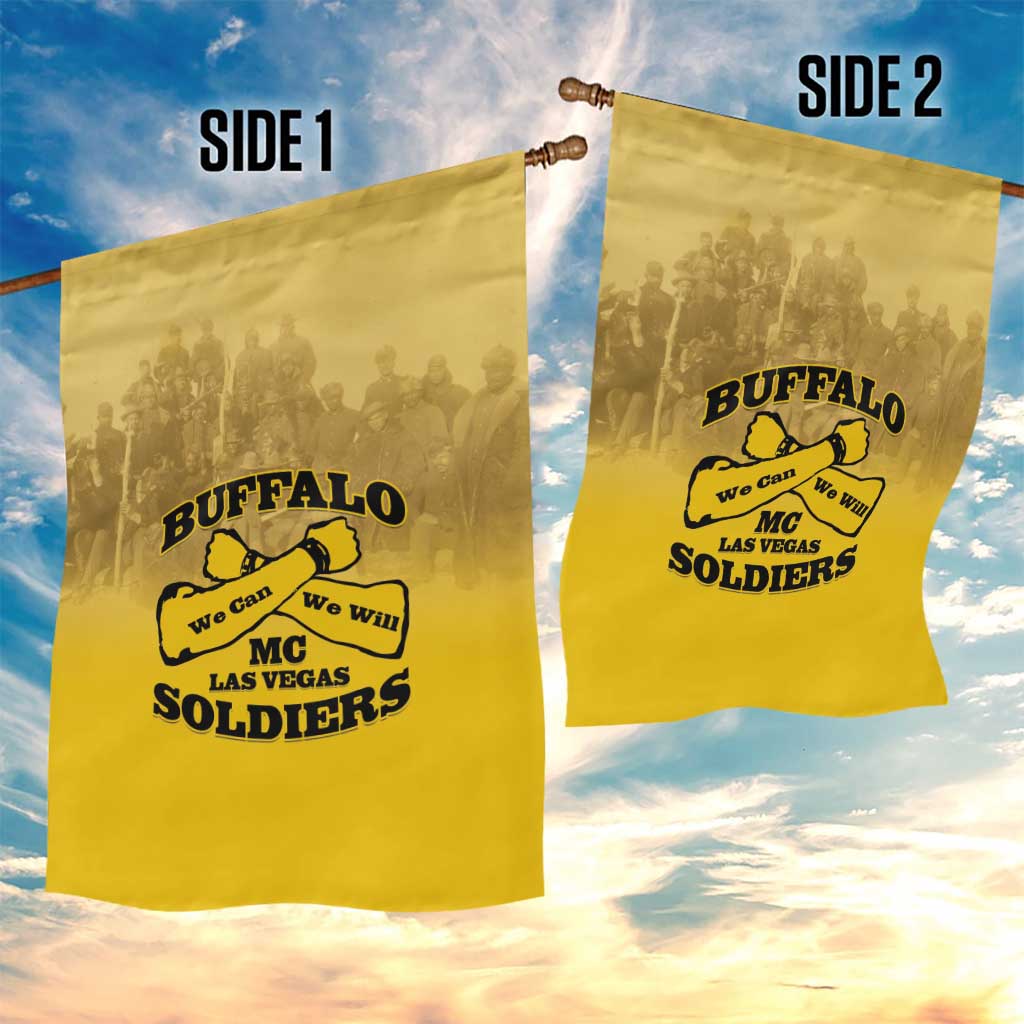 Buffalo Soldier Garden Flag African American Heroes - Yellow - African Pride