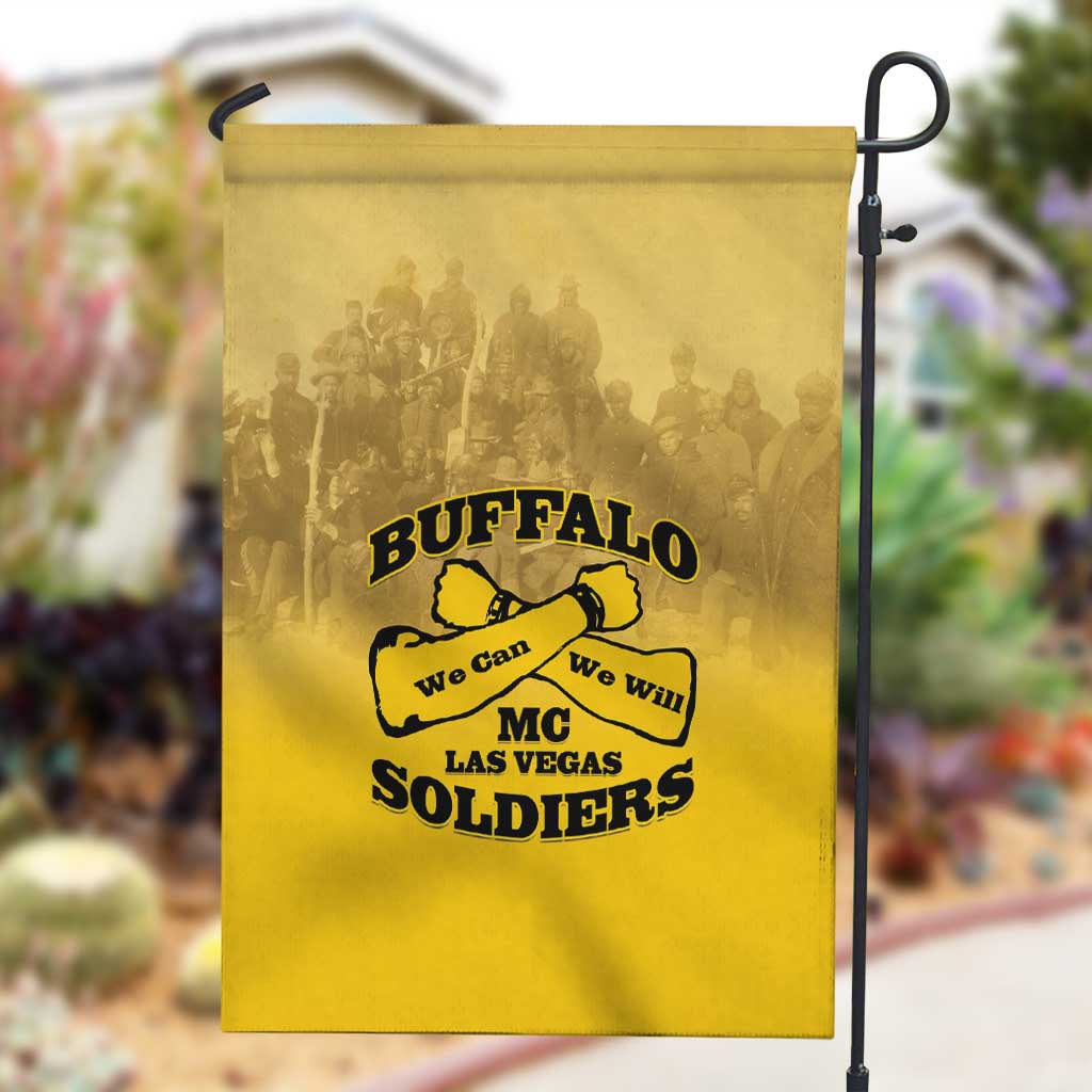 Buffalo Soldier Garden Flag African American Heroes - Yellow - African Pride
