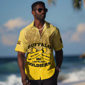 Personalized Buffalo Soldier Hawaiian Shirt African American Heroes - Yellow - African Pride