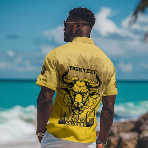 Personalized Buffalo Soldier Hawaiian Shirt African American Heroes - Yellow - African Pride