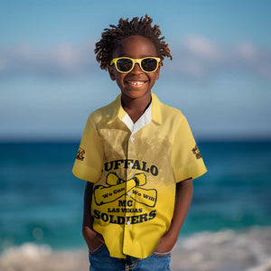 Personalized Buffalo Soldier Kid Hawaiian Shirt African American Heroes - Yellow - African Pride