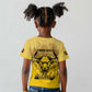 Personalized Buffalo Soldier Kid T shirt African American Heroes - Yellow - African Pride