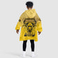 Personalized Buffalo Soldier Kid Wearable Blanket Hoodie African American Heroes - Yellow - African Pride