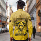 Personalized Buffalo Soldier Long Sleeve Button Shirt African American Heroes - Yellow - African Pride