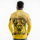 Personalized Buffalo Soldier Long Sleeve Polo Shirt African American Heroes - Yellow - African Pride