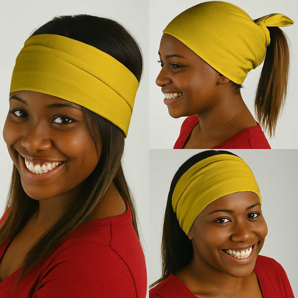Buffalo Soldier Neck Gaiter African American Heroes - Yellow - African Pride