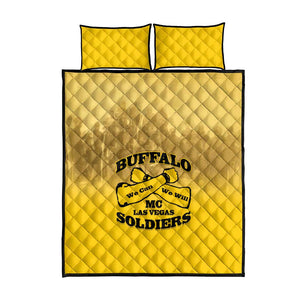 Buffalo Soldier Quilt Bed Set African American Heroes - Yellow - African Pride