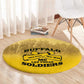 Buffalo Soldier Round Carpet African American Heroes - Yellow - African Pride