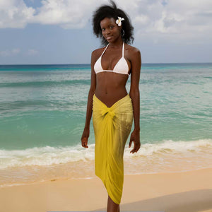 Buffalo Soldier Sarong African American Heroes - Yellow - African Pride