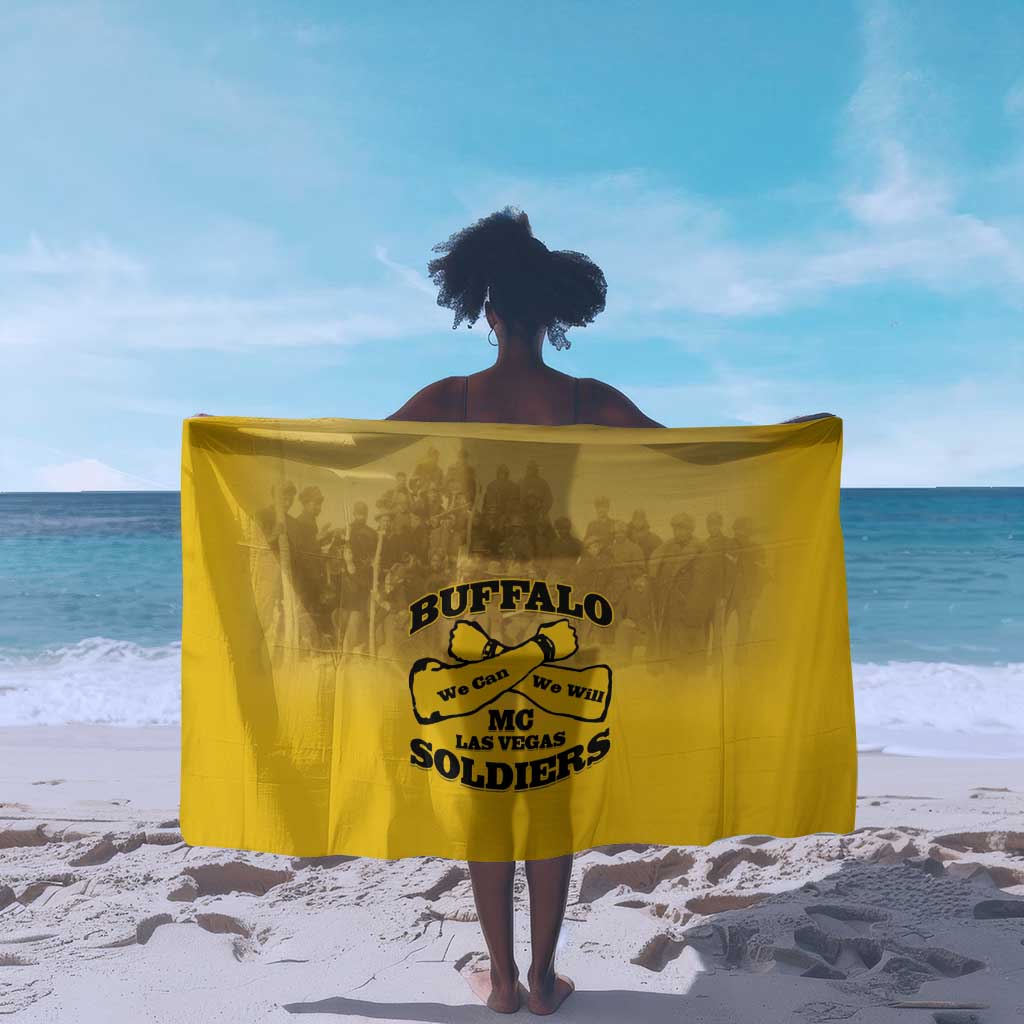 Buffalo Soldier Sarong African American Heroes - Yellow - African Pride