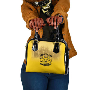 Buffalo Soldier Shoulder Handbag African American Heroes - Yellow - African Pride