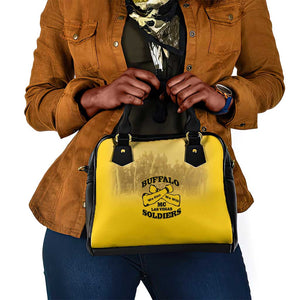 Buffalo Soldier Shoulder Handbag African American Heroes - Yellow - African Pride