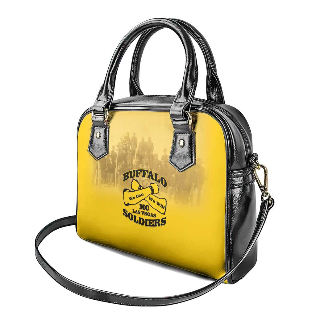Buffalo Soldier Shoulder Handbag African American Heroes - Yellow - African Pride