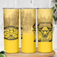 Personalized Buffalo Soldier Skinny Tumbler African American Heroes - Yellow - African Pride