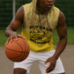 Personalized Buffalo Soldier Sleeveless Hoodie African American Heroes - Yellow - African Pride