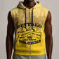 Personalized Buffalo Soldier Sleeveless Zip Hoodie African American Heroes - Yellow - African Pride