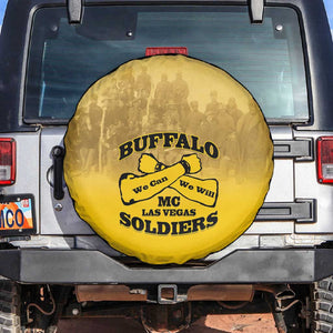 Buffalo Soldier Spare Tire Cover African American Heroes - Yellow - African Pride