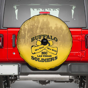 Buffalo Soldier Spare Tire Cover African American Heroes - Yellow - African Pride