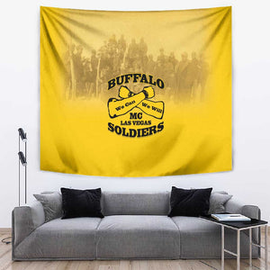 Buffalo Soldier Tapestry African American Heroes - Yellow - African Pride