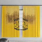 Buffalo Soldier Window Curtain African American Heroes - Yellow - African Pride