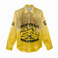Personalized Buffalo Soldier Women Casual Shirt African American Heroes - Yellow - African Pride