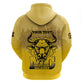 Personalized Buffalo Soldier Zip Hoodie African American Heroes - Yellow - African Pride