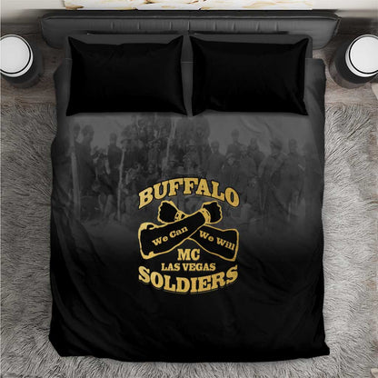 Buffalo Soldier Bedding Set African American Heroes - Black - African Pride