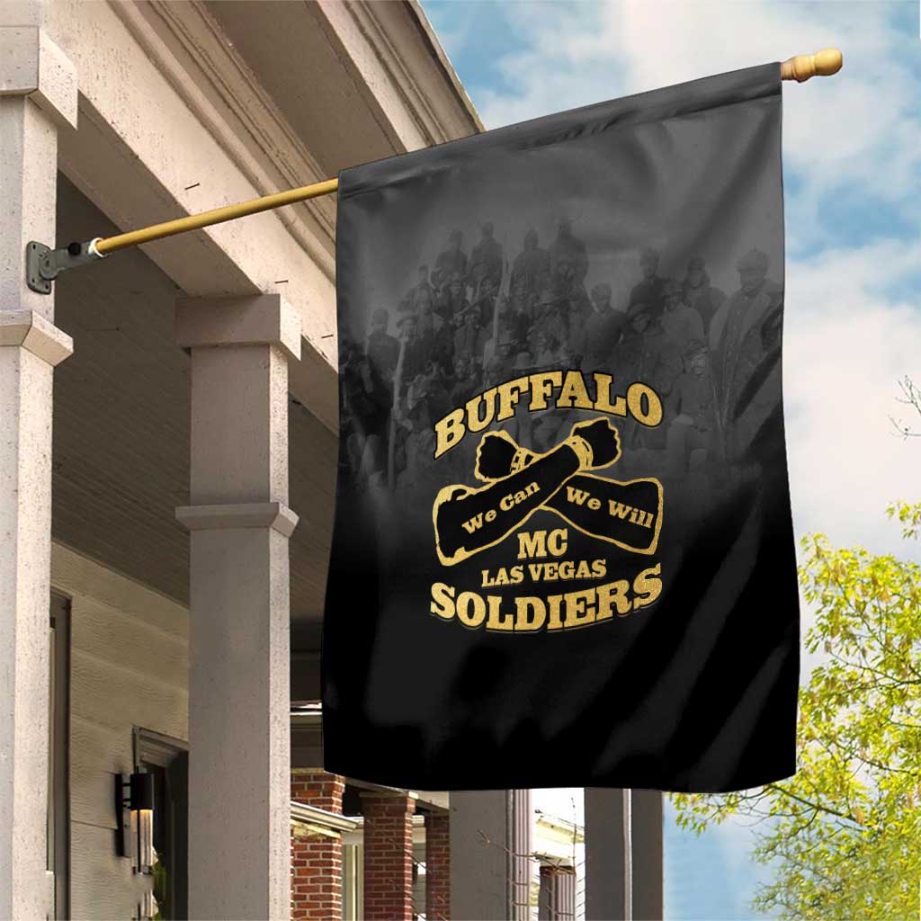 Buffalo Soldier Garden Flag African American Heroes - Black - African Pride