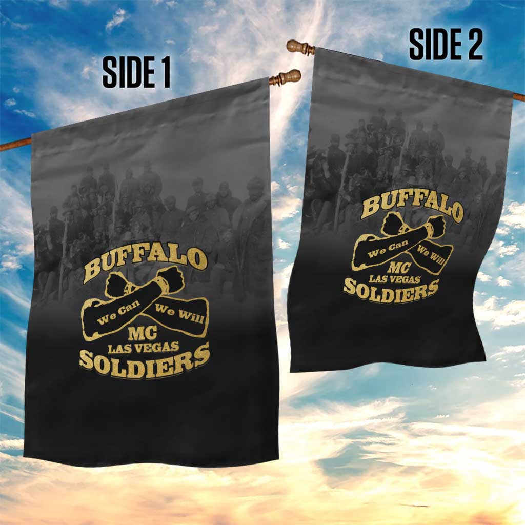 Buffalo Soldier Garden Flag African American Heroes - Black - African Pride
