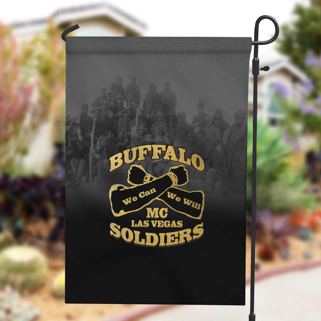 Buffalo Soldier Garden Flag African American Heroes - Black - African Pride