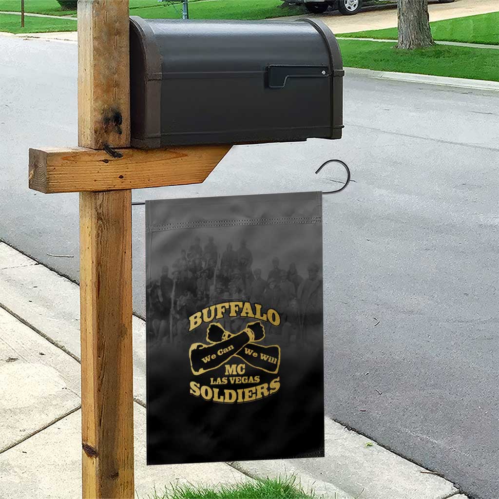 Buffalo Soldier Garden Flag African American Heroes - Black - African Pride