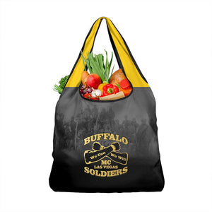 Buffalo Soldier Grocery Bag African American Heroes - Black - African Pride