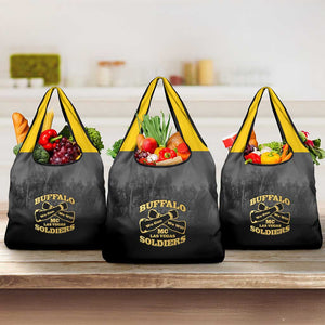 Buffalo Soldier Grocery Bag African American Heroes - Black - African Pride