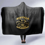 Buffalo Soldier Hooded Blanket African American Heroes - Black - African Pride